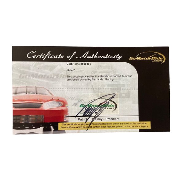 Fernandez Racing Owned Acura Dealership Card/Lanyard American LeMans w/COA - Picture 4 of 8